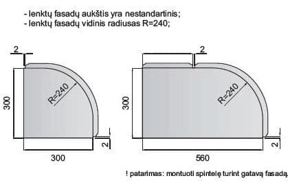 Lenktos durelės